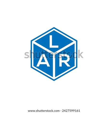 LAR letter logo design on black background. LAR creative initials letter logo concept. LAR letter design.
