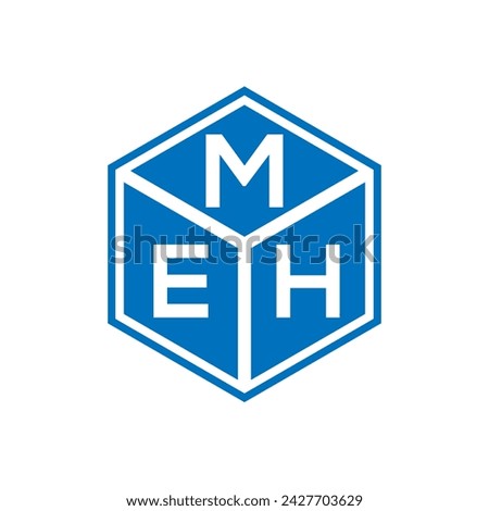 MEH letter logo design on black background. MEH creative initials letter logo concept. MEH letter design.
