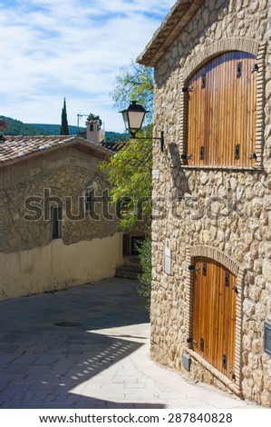 Magic atmosphere of Spanish village (Castellet, Spain)