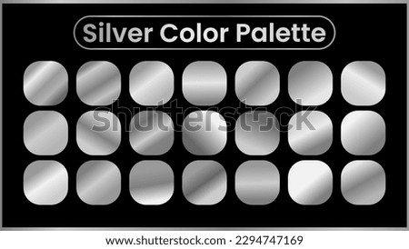 silver color palette. gradient silver color