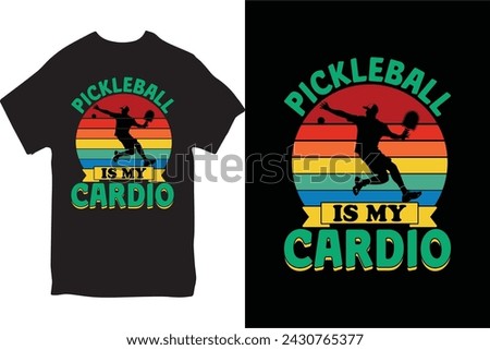 Pickleball t-shirt Design for Male and Female.