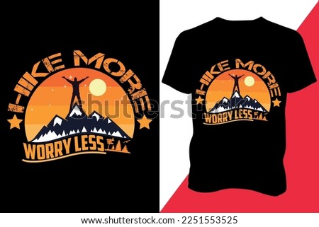 Adventure best hiking t-shirt design for men or women