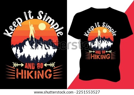 Adventure best hiking t-shirt design for men or women