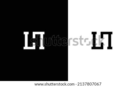 Letter LL H Logo Design , Minimal LL H Monogram in Editable Vector Format Stock fotó © 