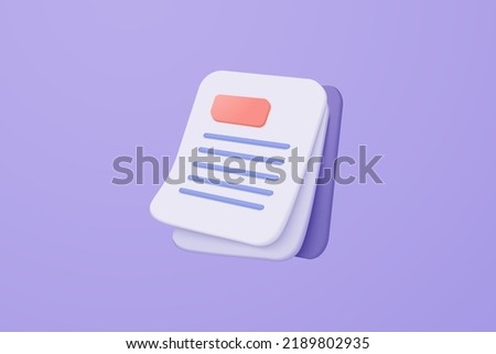 3d white clipboard task management todo check list on purple background, efficient work on project plan concept, assignment and exam, 3d work solution icon. 3d icon vector render illustration