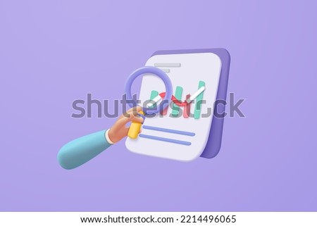 3d clipboard icon with business idea goal on project plan, fast progress icon. Business invoice bill expenses idea, 3d checklist clipboard for finance business. 3d icon vector render illustration