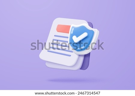 3d white clipboard task management todo check list on purple background, efficient work on project plan concept, assignment and exam, productivity solution icon. 3d icon vector render illustration