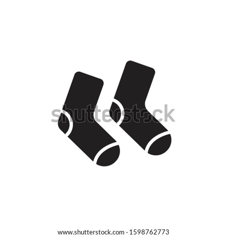 A socks icon isolated on a white background. A symbol of clothes accessory. Great for business use, logo, web applications.