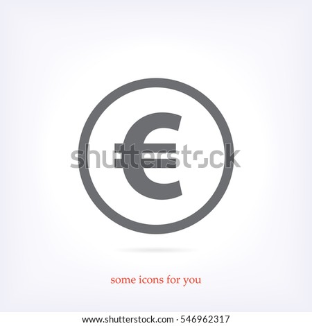 Euro vector icon