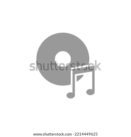 CD icon style design. CD vector illustration. isolated on white background.