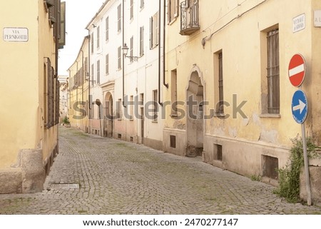 Similar – Image, Stock Photo Landscape on the Tortona hills at springtime.