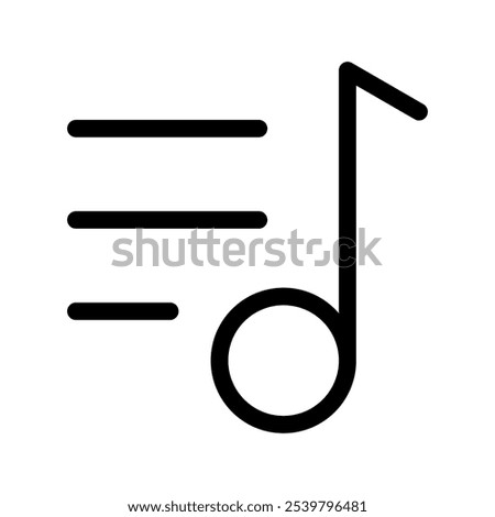 Music Playlist Icon Vector Symbol Design Illustration