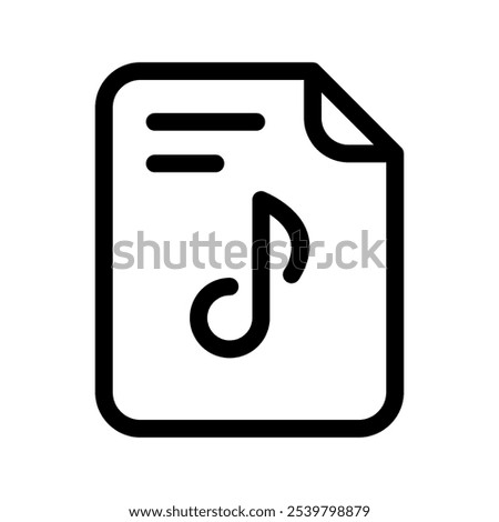 File Audio Icon Vector Symbol Design Illustration