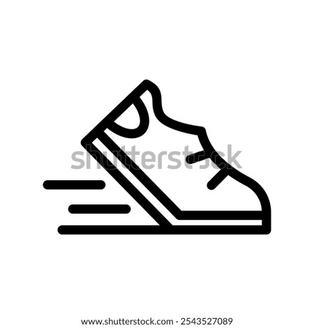 Running Icon Vector Symbol Design Illustration