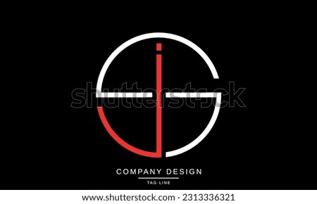 SJ, JS, Abstract Letters Logo Monogram