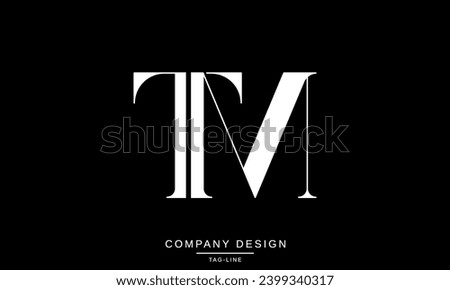 MT, TM, Abstract Letters Logo Monogram