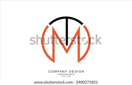 MT, TM, Abstract Letters Logo Monogram