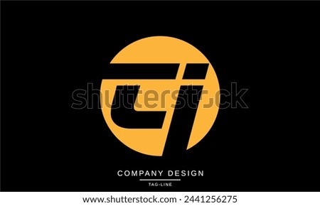 CI, IC Abstract Letters Logo Monogram Design Icon Font