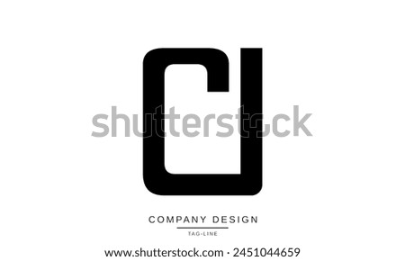 CI, IC Abstract Letters Logo Monogram Design Font Icon