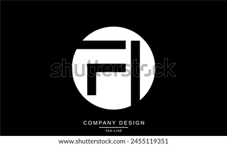 FI, IF Abstract Letters Logo Monogram Design Font Icon