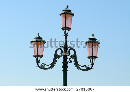 Street Lights In Venice, Italy Stock Photo 27815887 : Shutterstock