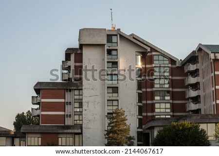 Similar – Image, Stock Photo abandoned hotel Hotel