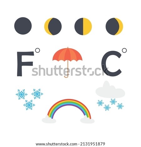 Icon about weather and eclipse, white background and vector based
