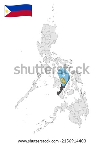 Location Province of Negros Occidental on map Philippines. 3d location sign  of  Negros Occidental. Quality map with  provinces of  Philippines for your design. Vector illustration. EPS10.