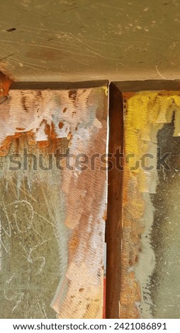 Similar – Image, Stock Photo Gap with steel girder in the brick facade of the old Heyne factory in Offenbach am Main in Hesse