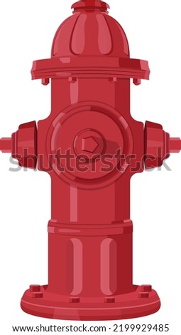 red fire hydrant vector illustration