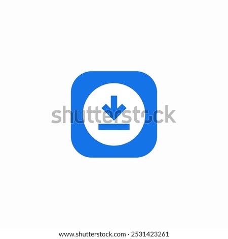 offline download icon sign vector