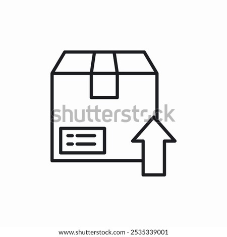 delivery upload icon sign vector