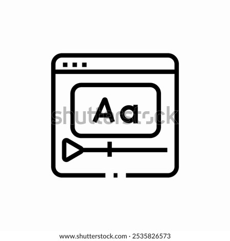 video web subtitles icon sign vector