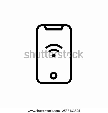 smart phone wifi icon sign vector