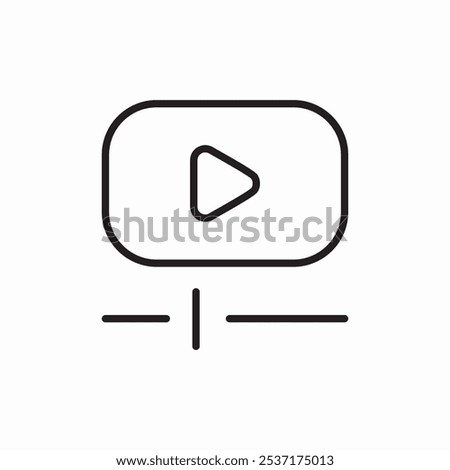 web video player icon sign vector