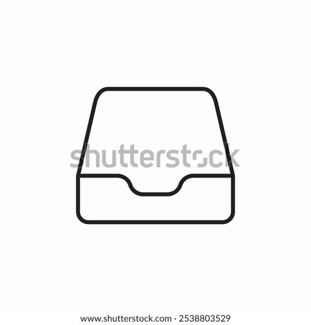 inbox mail empty icon sign vector