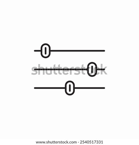 tuner mixer icon sign vector