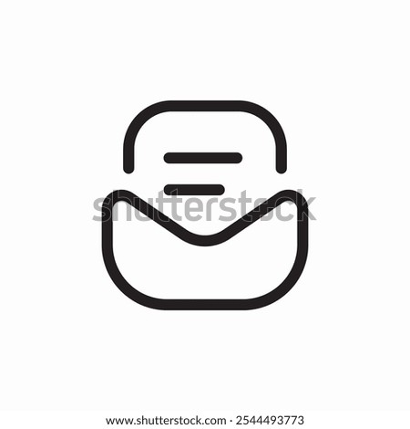 open mail read icon sign vector