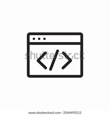 web programming icon sign vector