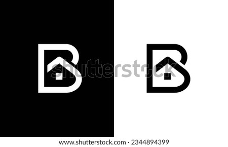 Illustration vector graphic of B real estate logo