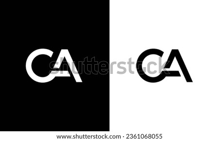 Abstract CA letter logo-CA Logo Design, vector logo design