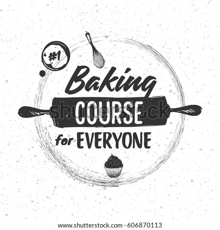 Sketched elements of baking and cooking tools