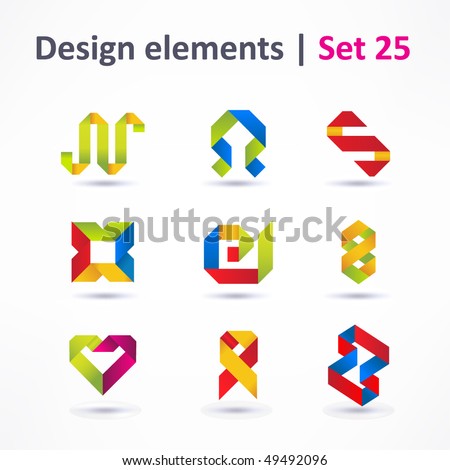 Business Design elements ( icon ) set for print and web. vector