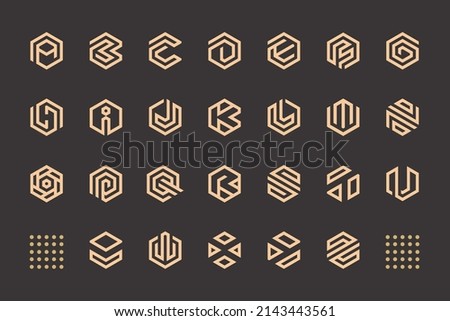 Set Off monogram Letter A to Z Logo Design
