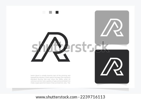 AR or RA letter logo. Unique attractive creative modern initial AR RA A R initial based letter icon logo Stock fotó © 