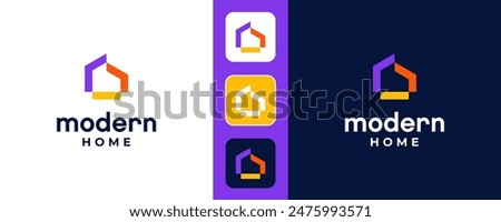 House logo design vector template, real estate logo inspiration