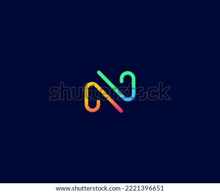 N Letter Logo Vector Template Abstract Monogram Symbol. Usable for Business sport, technology, fashion, digital And future creative logo Foto stock © 