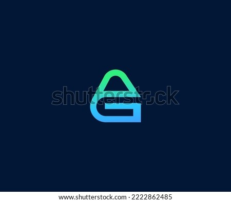 GA, AG Letter Logo Vector Template Abstract Monogram Symbol . Usable for Business sport, technology, fashion, digital And future creative logo