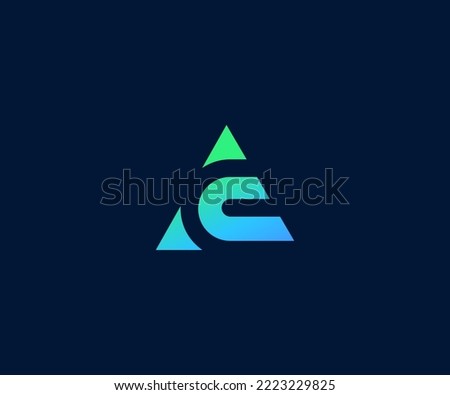 AC, CA Letter Logo Vector Template Abstract Monogram Symbol . Usable for Business sport, technology, fashion, digital And future creative logo