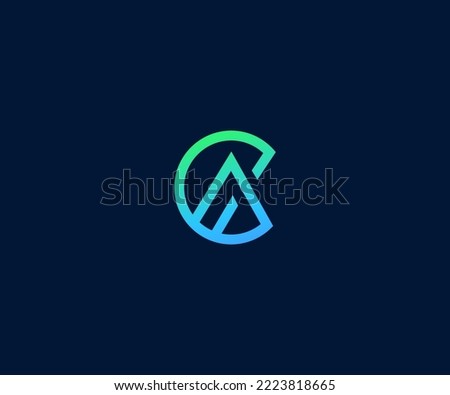 AC, CA Letter Logo Vector Template Abstract Monogram Symbol . Usable for Business sport, technology, fashion, digital And future creative logo